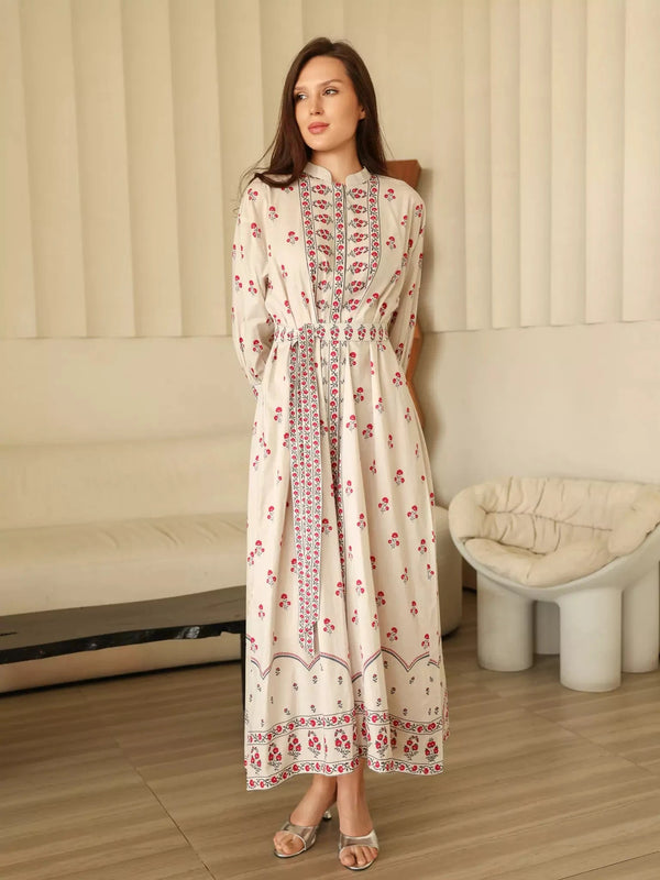 Kirmiz Floral Dress