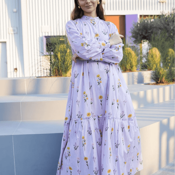 Full Of Love Long Dress rich lavender Lavender Chiffon Maxi Dress