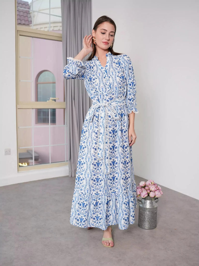 Lunaria Floral Long Dress Dresses  - Sowears