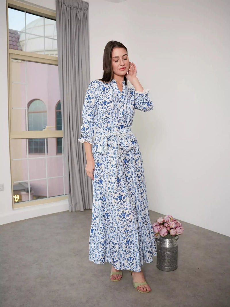 Lunaria Floral Long Dress Dresses  - Sowears