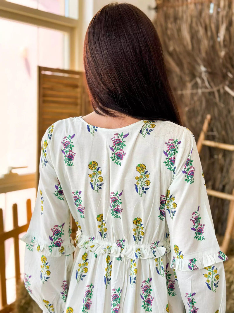 Marigold Cotton Summer Dress Dresses  - Sowears