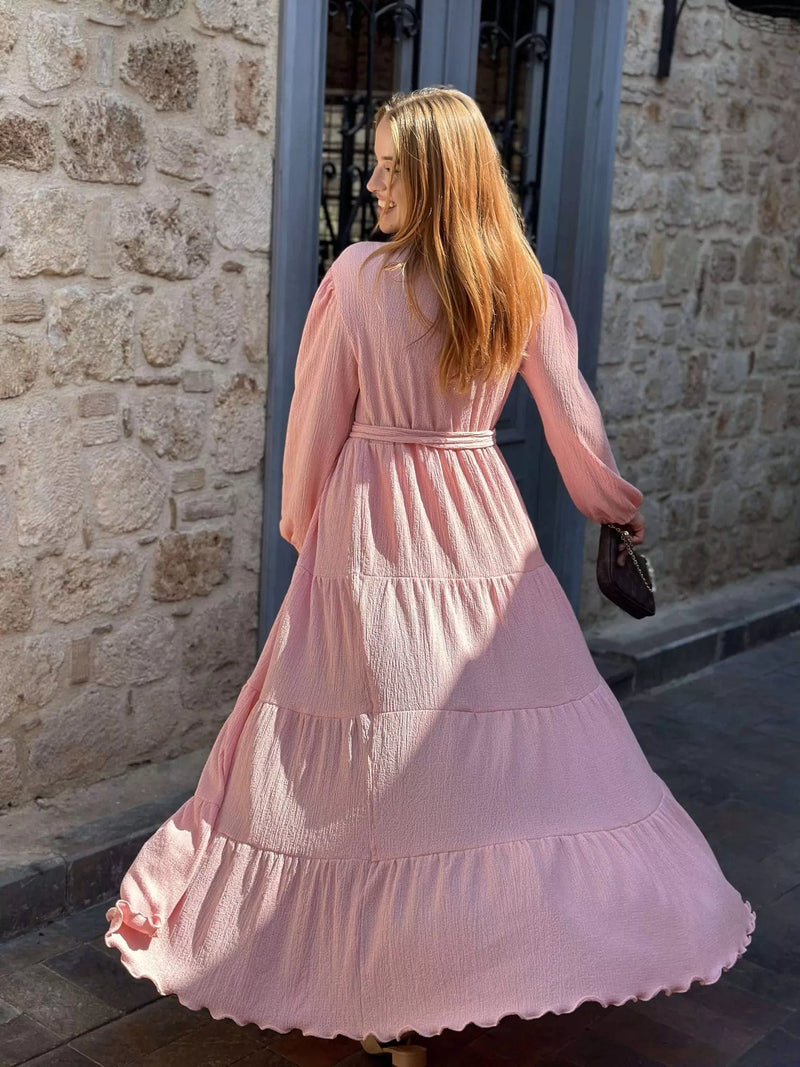 Matilda Dress - Peach Dresses  - Sowears