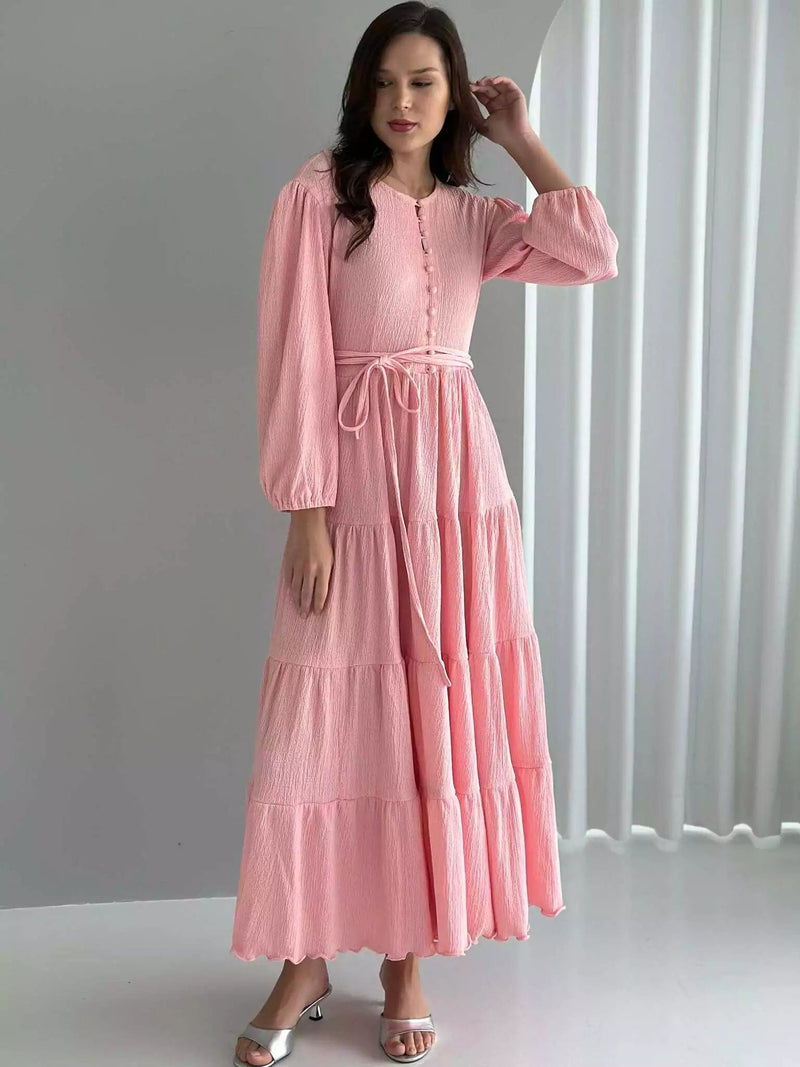 Matilda Dress - Peach Dresses  - Sowears