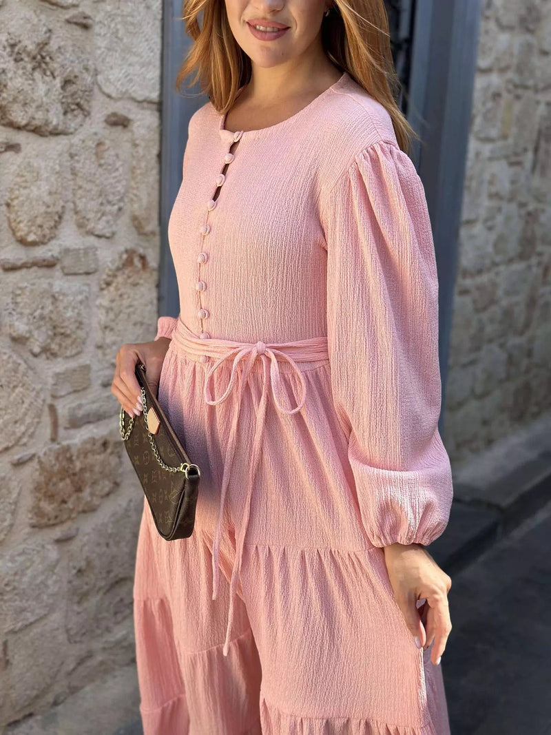 Matilda Dress - Peach Dresses  - Sowears