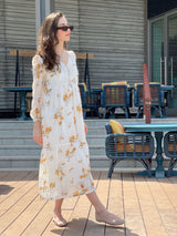 Maysday - Off White Floral Dress Dresses  - Sowears