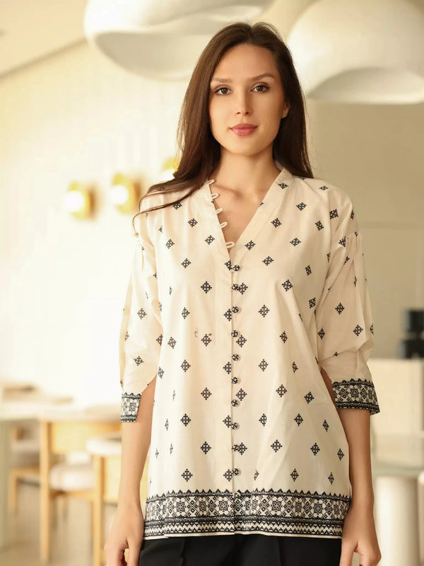 Menye Printed Shirt Dresses  - Sowears