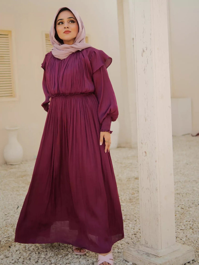 Middleton Dress - Plum Dresses  - Sowears