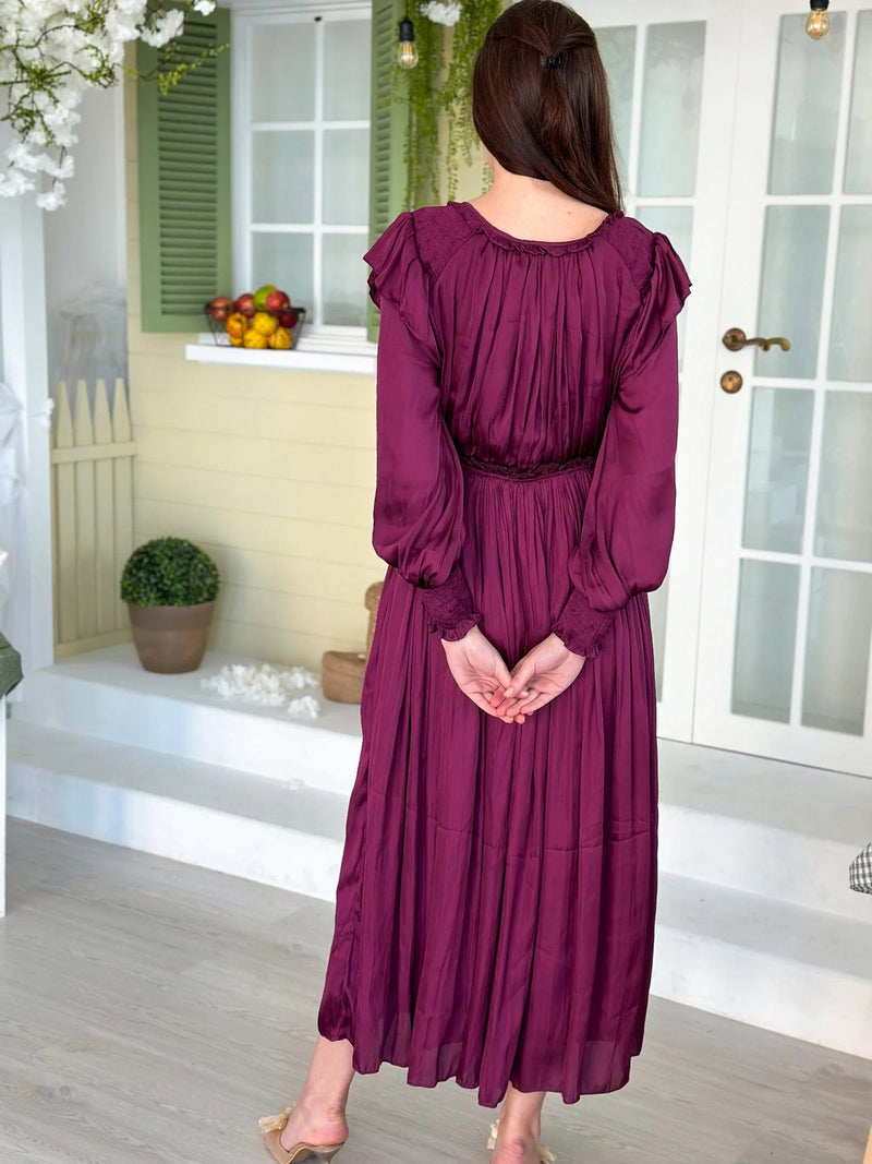 Middleton Dress - Plum Dresses  - Sowears