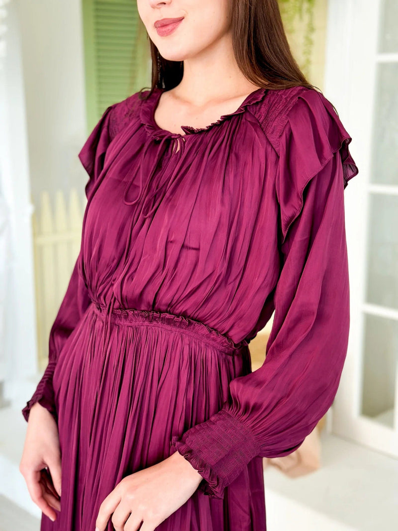 Middleton Dress - Plum Dresses  - Sowears