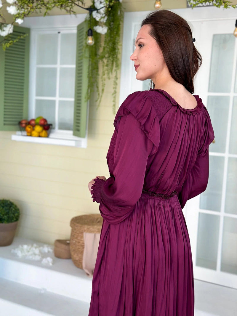 Middleton Dress - Plum Dresses  - Sowears