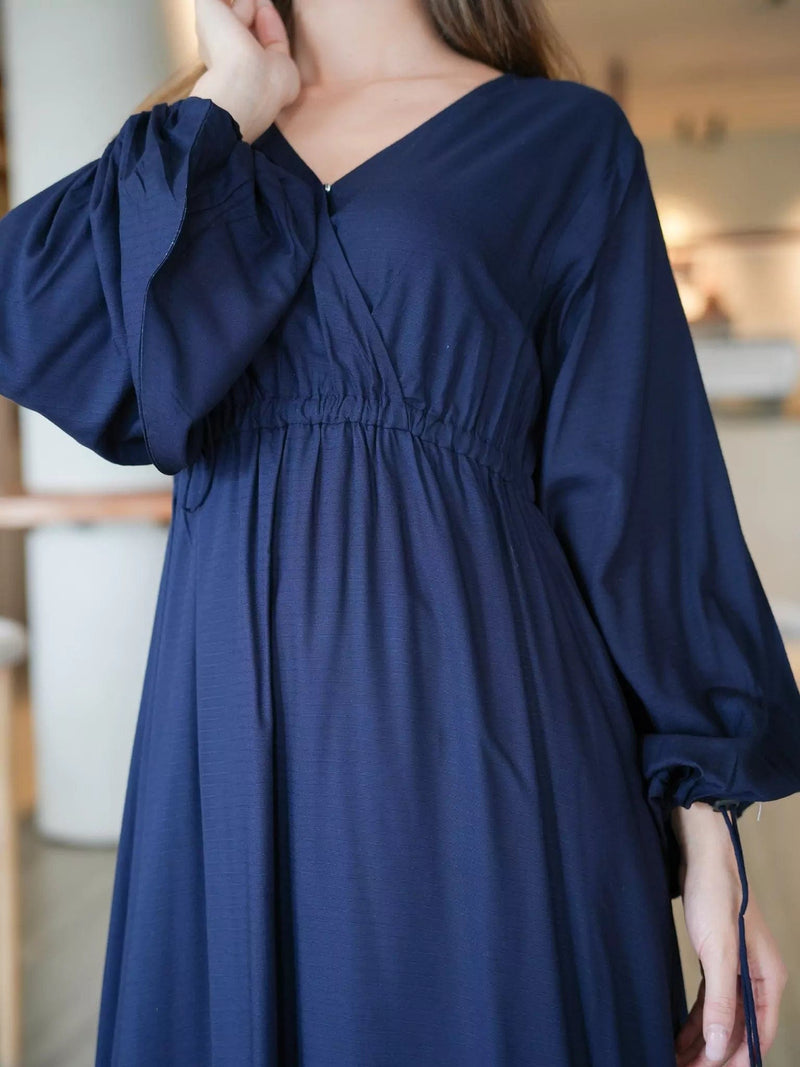 Milaska Blue Long Dress Dresses  - Sowears