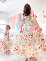 Mini Azure Smock Dress Dresses  - Sowears