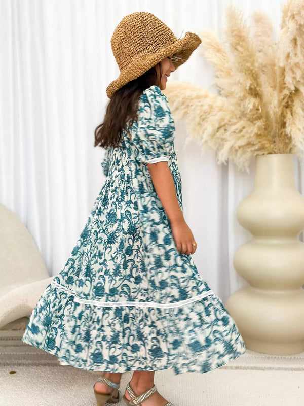 Mini French Flora Lace Long Dress Mini French Flora Lace Long Dress