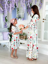 Mini High Noon White floral dress Dresses  - Sowears