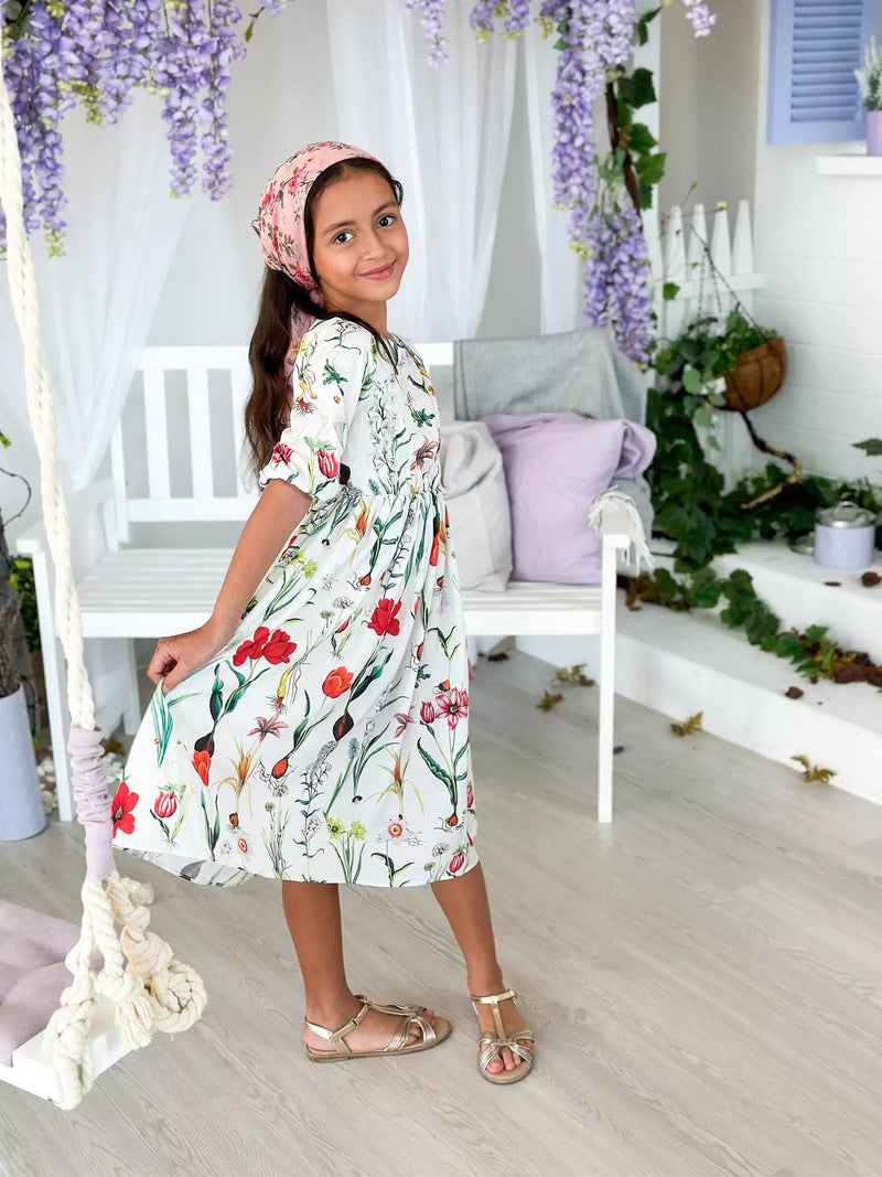 Mini High Noon White floral dress Dresses  - Sowears