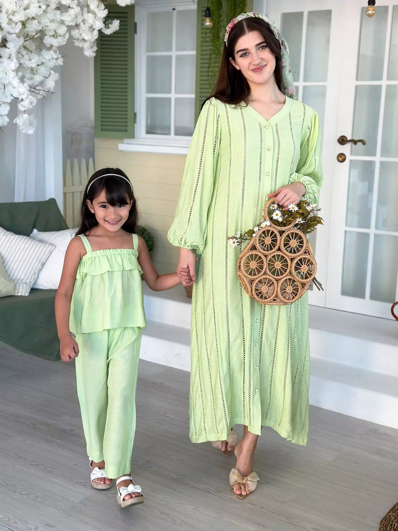 Mini Minty Co Ord Set Dresses  - Sowears