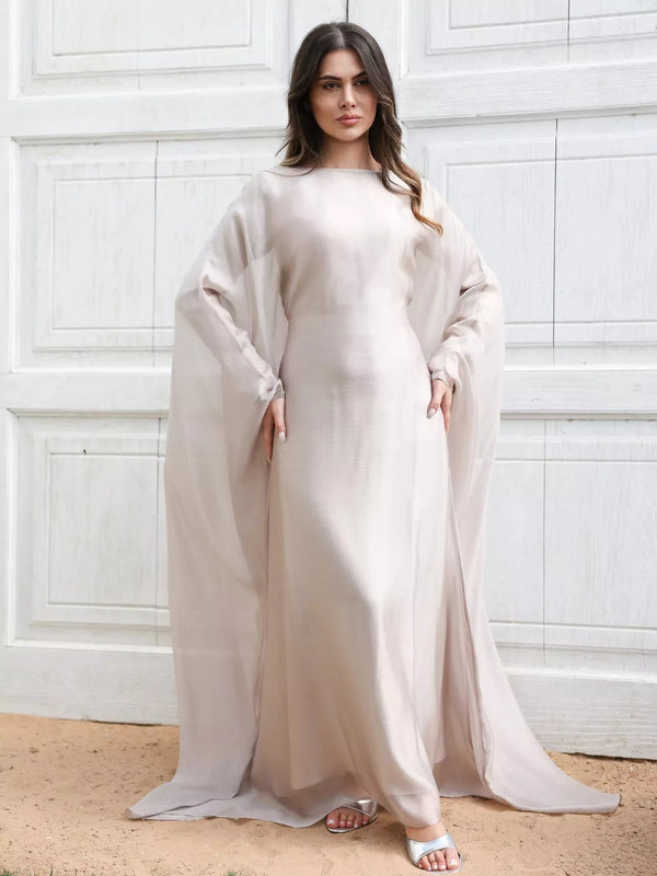 Mira Butterfly Beige Dress Mira Butterfly Beige Dress