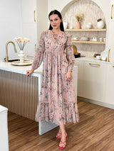 Mirula Long Floral Dress Dresses  - Sowears