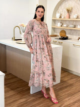 Mirula Long Floral Dress Dresses  - Sowears