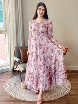 Nerime Floral Dress Dresses  - Sowears