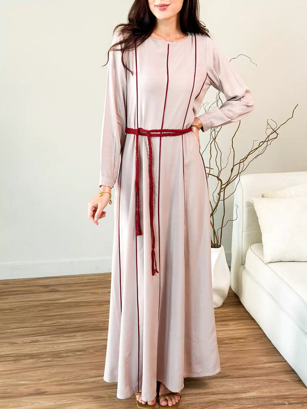 Oats n Rose Braided Long Dress Dresses  - Sowears