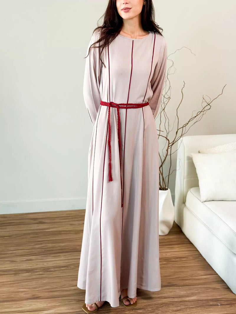 Oats n Rose Braided Long Dress Dresses  - Sowears