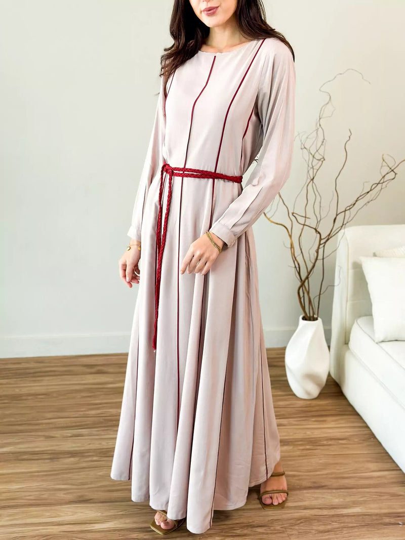 Oats n Rose Braided Long Dress Dresses  - Sowears