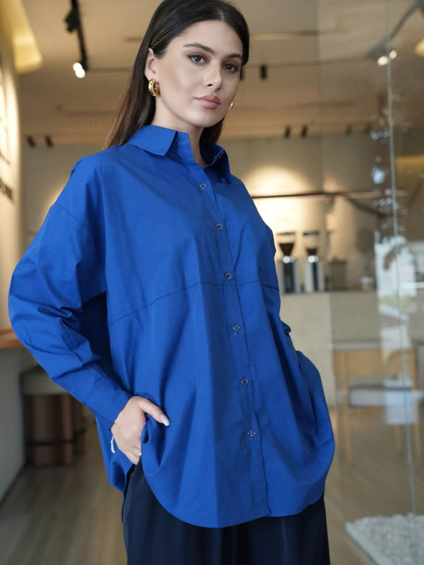 dress shirts in pakistan Black with Blue Pinstripes Formal Shirt The house of Arsalan Iqbal
