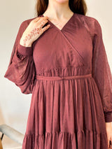 Pecan Rose Long Dress Dresses  - Sowears