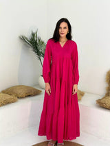 Pink Lush Cotton Summer Dress Dresses  - Sowears