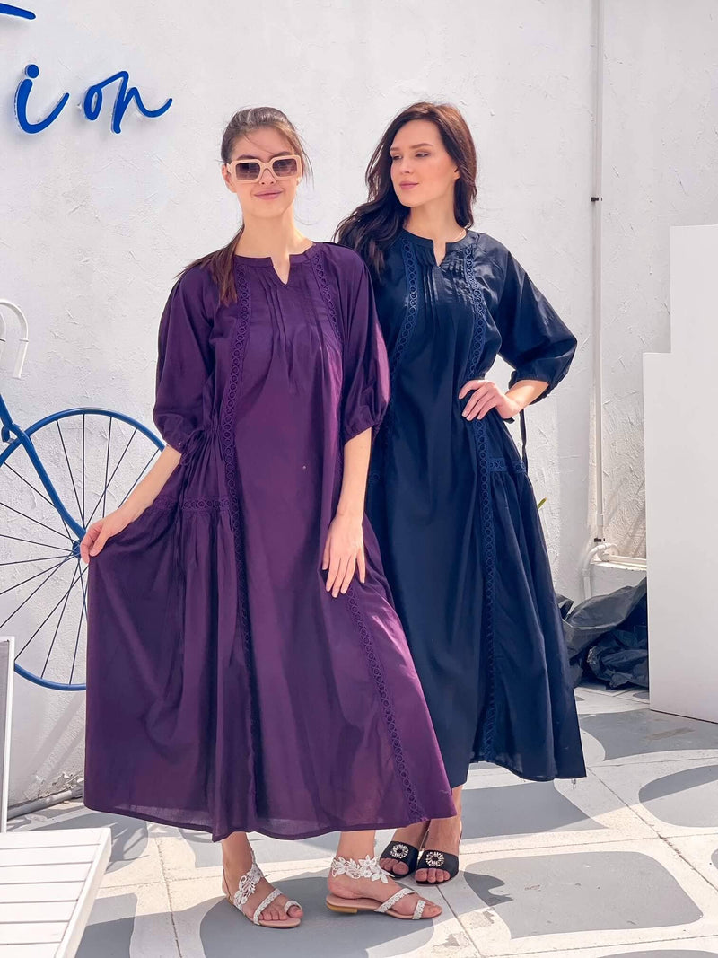 Praha Purple Dress Dresses  - Sowears