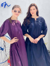 Praha Purple Dress Dresses  - Sowears