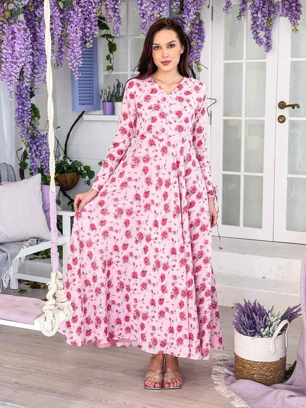 Primrose Long Floral Dress Dresses  - Sowears