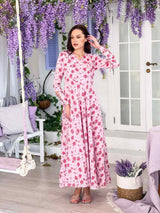 Primrose Long Floral Dress Dresses  - Sowears