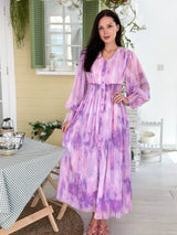 Purple Hues Long Dress Dresses  - Sowears