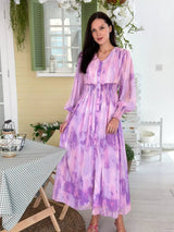 Purple Hues Long Dress Dresses  - Sowears