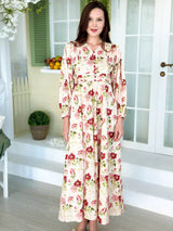 Sangria Floral Dress Dresses  - Sowears