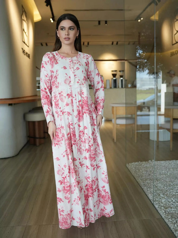 Syra Floral Long Dress Dresses  - Sowears