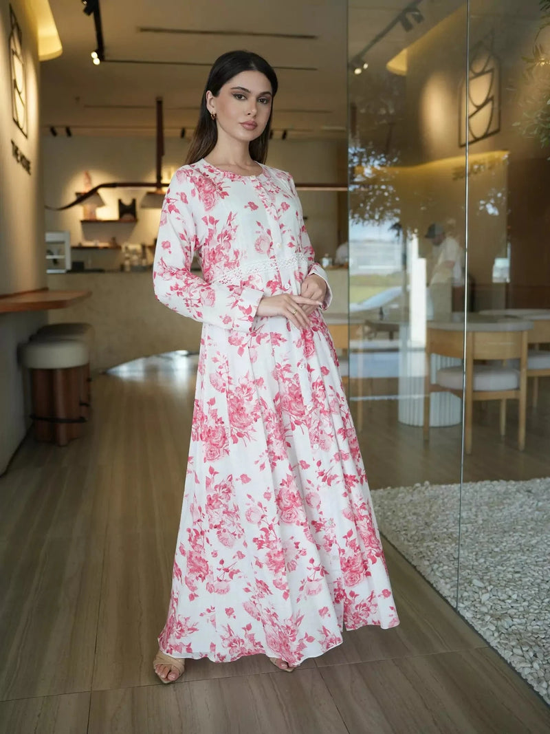 Syra Floral Long Dress Dresses  - Sowears