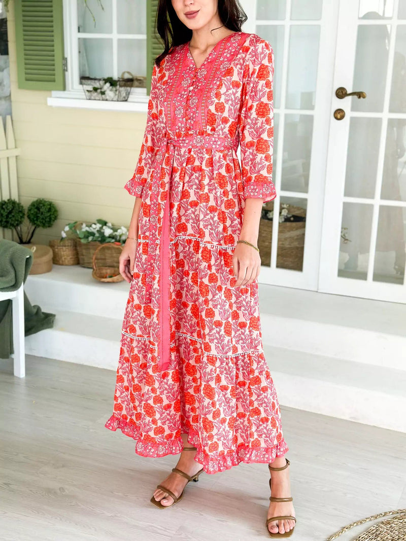 Tart Floral Long Dress Dresses  - Sowears