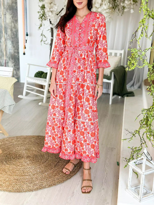 Tart Floral Long Dress Dresses  - Sowears