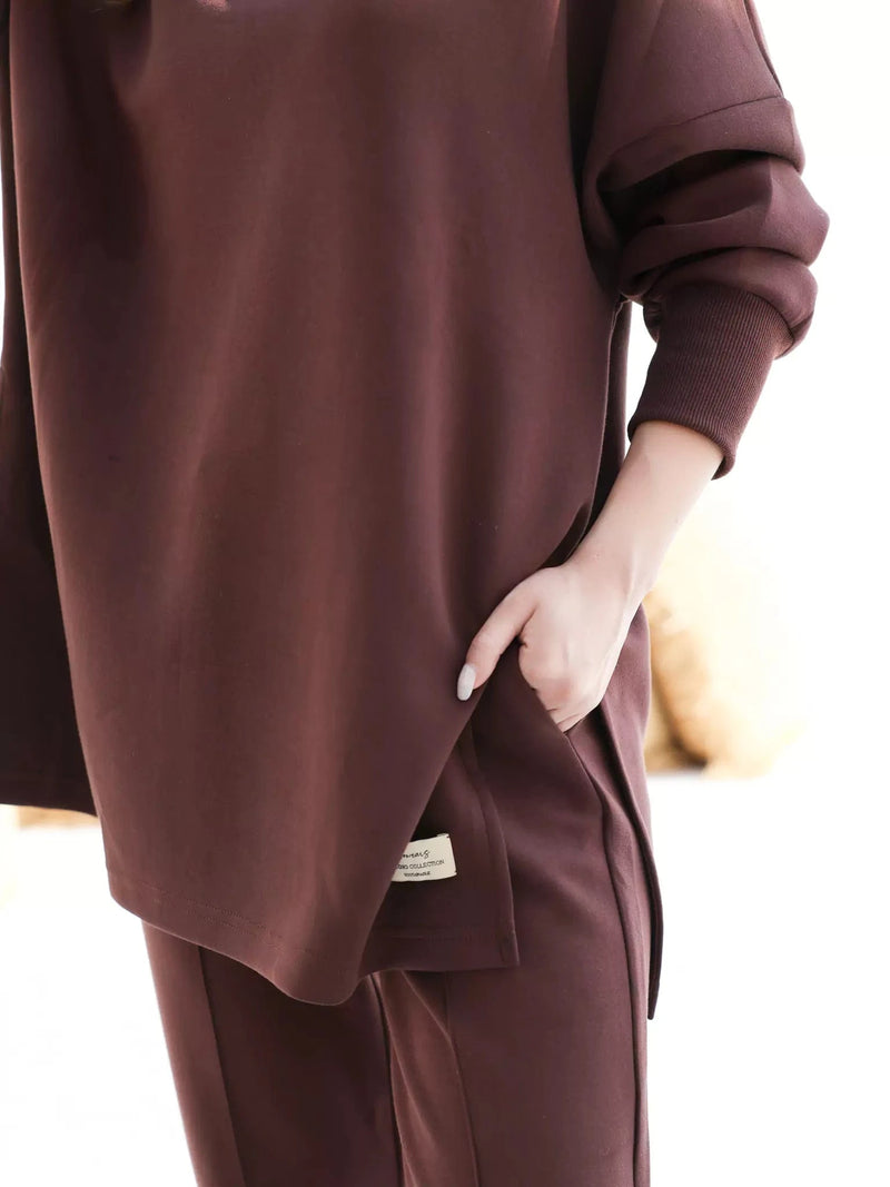 Tasia Move Brown Shirt Dresses  - Sowears