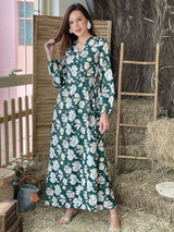 Tiana Printed Long Dress Dresses  - Sowears