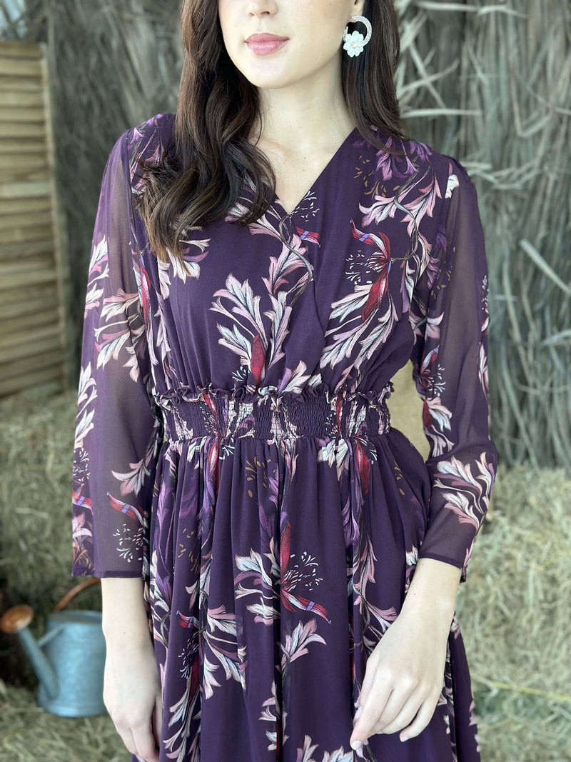 Verbena Purple Dress Dresses  - Sowears