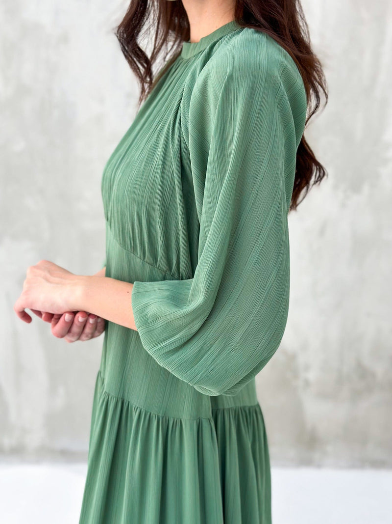 Virid Green Long Dress Dresses  - Sowears