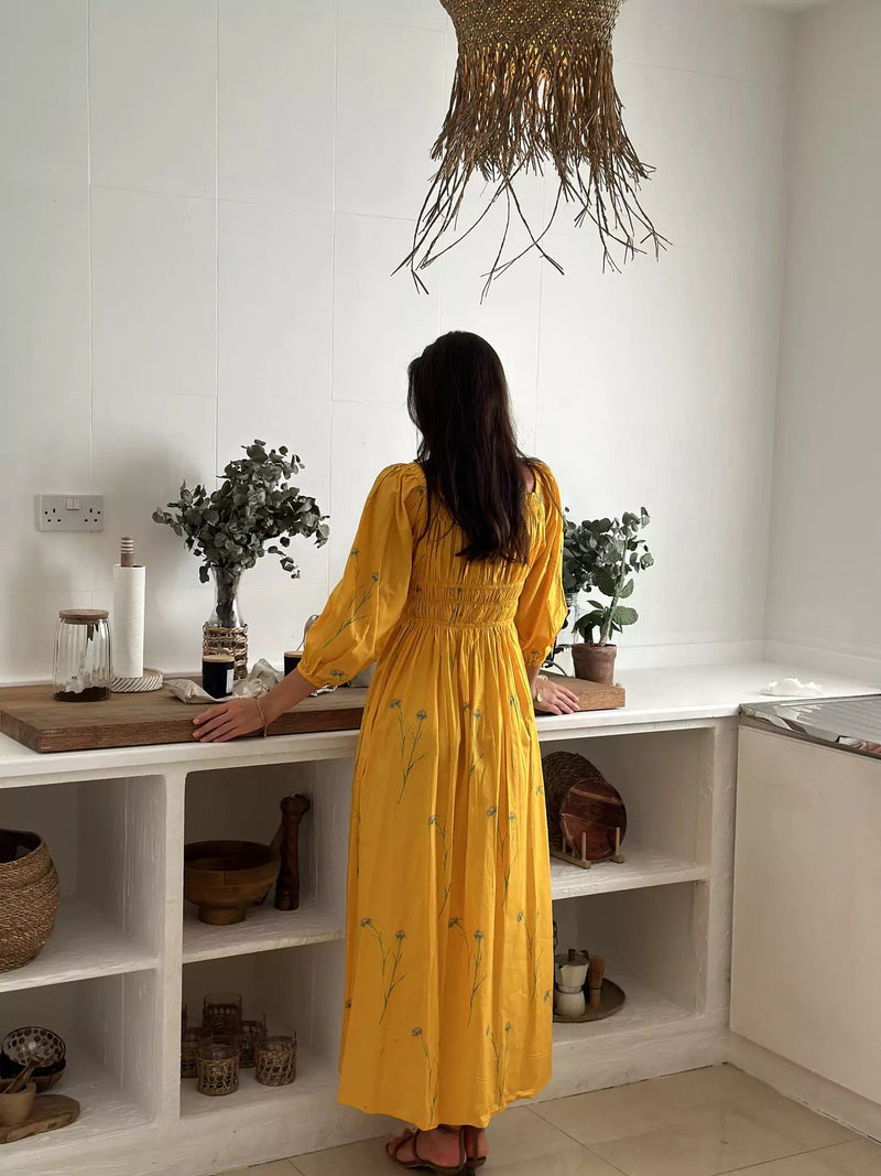 Yellow Haze Summer Dress Dresses  - Sowears