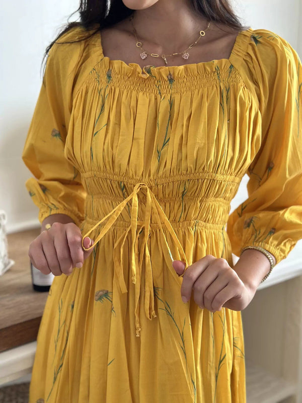 Yellow Haze Summer Dress Dresses  - Sowears