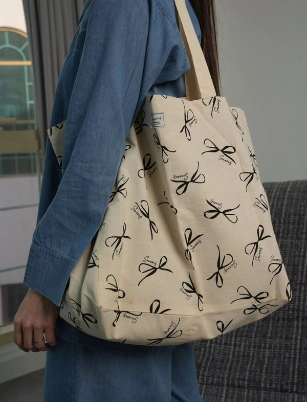 Bow Tote Bag Handbags  - Sowears