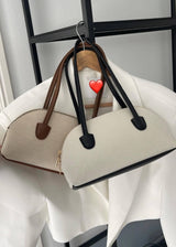 Love It Shoulder Linen Bag - Black Handbags  - Sowears