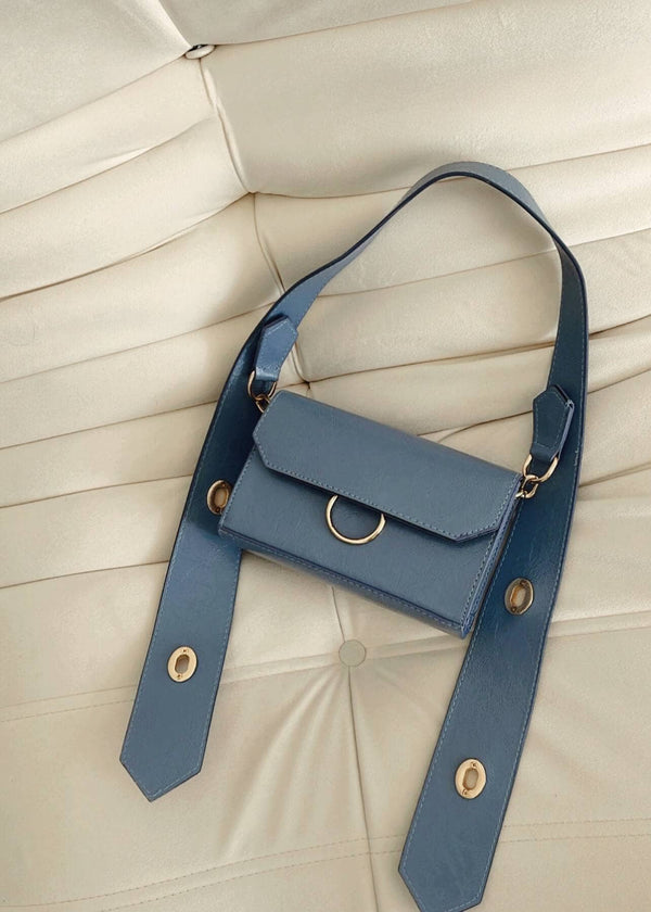 Marrie Shoulder Strap Bag - Blue Handbags  - Sowears